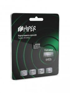 Карта памяти HIPER Карта памяти microSD HIPER Tucana VR 64 Гб