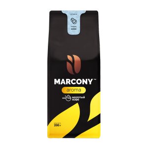 Кофе Marcony Кофе молотый Aroma со вкусом Кокоса м/у 200 г (4680062530323)
