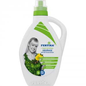 Хвойное жидко-кристаллическое удобрение FERTIKA хвойное, 1 л (4620005614437)