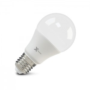 Лампочка X-flash A60 E27 10W 220V желтый свет, матовая колба
