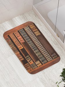 Противоскользящий коврик для ванной, сауны, бассейна JoyArty Книжный набор (bath_806)