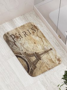 Противоскользящий коврик для ванной, сауны, бассейна JoyArty Парижские тайны (bath_2723)