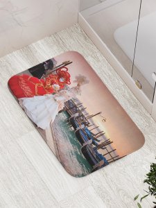 Противоскользящий коврик для ванной, сауны, бассейна JoyArty Красота Венеции (bath_883)