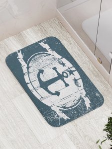 Противоскользящий коврик для ванной, сауны, бассейна JoyArty Символы моря (bath_15929)