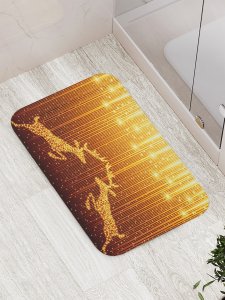 Противоскользящий коврик для ванной, сауны, бассейна JoyArty Золотые олени (bath_5706)