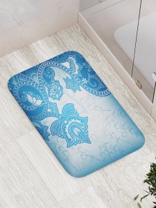 Противоскользящий коврик для ванной, сауны, бассейна JoyArty Весенние морозы (bath_30090)