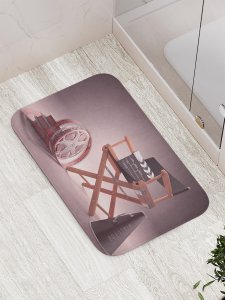 Противоскользящий коврик для ванной, сауны, бассейна JoyArty Стул режиссера (bath_4613)