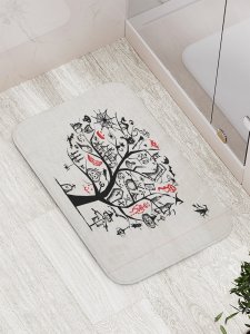 Противоскользящий коврик для ванной, сауны, бассейна JoyArty Дерево духов (bath_6005)