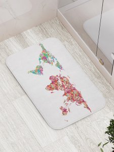 Противоскользящий коврик для ванной, сауны, бассейна JoyArty Краски Земли (bath_5321)