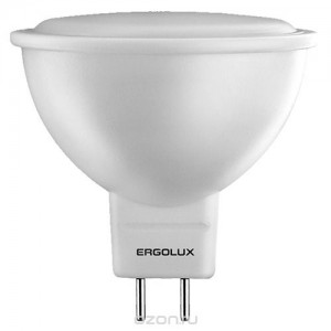 Лампочка Ergolux LED-JCDR-7W-GU5.3-4K
