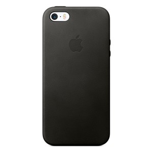 Чехол для iPhone 5/5S/SE Apple iPhone SE Leather Case Black (MMHH2ZM/A)