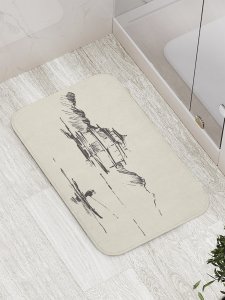 Противоскользящий коврик для ванной, сауны, бассейна JoyArty Пейзаж (bath_52767)