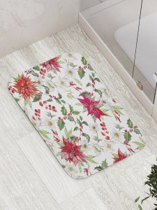 Противоскользящий коврик для ванной, сауны, бассейна JoyArty Яркие астры (bath_31159)