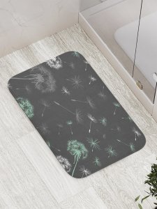Противоскользящий коврик для ванной, сауны, бассейна JoyArty Полет одуванчика (bath_7940)