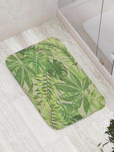 Противоскользящий коврик для ванной, сауны, бассейна JoyArty Зелень (bath_51500)