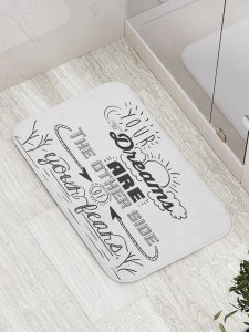Противоскользящий коврик для ванной, сауны, бассейна JoyArty Твои мечты (bath_11102)