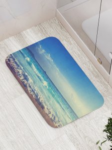Противоскользящий коврик для ванной, сауны, бассейна JoyArty Море волнуется (bath_13967)