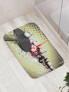 Противоскользящий коврик для ванной, сауны, бассейна JoyArty Пинг-понг (bath_7432)