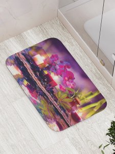 Противоскользящий коврик для ванной, сауны, бассейна JoyArty Ароматный уют (bath_12500)
