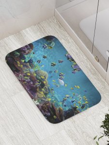 Противоскользящий коврик для ванной, сауны, бассейна JoyArty Морская пучина (bath_9248)