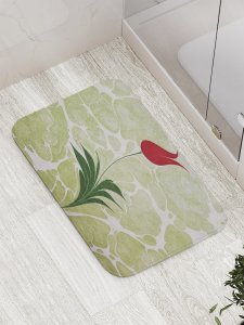 Противоскользящий коврик для ванной, сауны, бассейна JoyArty Цветок на реке (bath_8347)