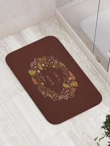 Противоскользящий коврик для ванной, сауны, бассейна JoyArty Люблю осень (bath_378513)