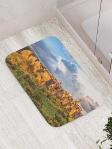 Противоскользящий коврик для ванной, сауны, бассейна JoyArty Старинный поселок (bath_15387)