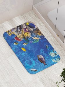 Противоскользящий коврик для ванной, сауны, бассейна JoyArty Дно приключений (bath_21290)