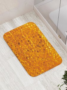 Противоскользящий коврик для ванной, сауны, бассейна JoyArty Пламенное золото (bath_29737)