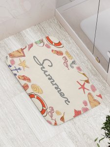 Противоскользящий коврик для ванной, сауны, бассейна JoyArty Морское лето (bath_7232)