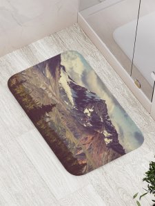 Противоскользящий коврик для ванной, сауны, бассейна JoyArty Опасные горы (bath_13673)