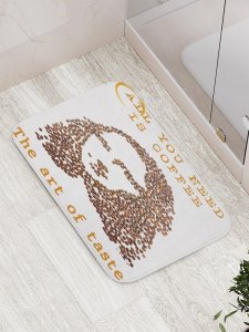 Противоскользящий коврик для ванной, сауны, бассейна JoyArty Кофе - это все, что нужно (bath_16018)