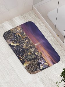 Противоскользящий коврик для ванной, сауны, бассейна JoyArty Ночные истории (bath_9622)