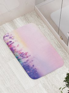 Противоскользящий коврик для ванной, сауны, бассейна JoyArty Лавандовый край (bath_21163)