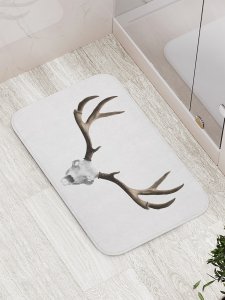 Противоскользящий коврик для ванной, сауны, бассейна JoyArty Рогатый череп (bath_12806)