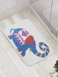 Противоскользящий коврик для ванной, сауны, бассейна JoyArty Слон дружок (bath_8899)