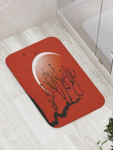 Противоскользящий коврик для ванной, сауны, бассейна JoyArty Ночное дерево (bath_32499)
