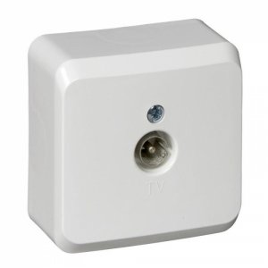 Одноместная розетка TV Schneider Electric Tva-002b Этюд (TVA-002B)