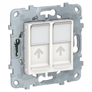Двойная компьютерная розетка Schneider Electric Unica New (NU542018)