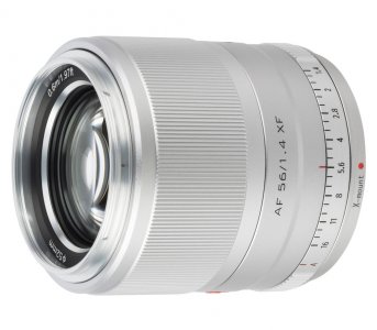 Объектив Viltrox AF 56mm f/1.4 Fujifilm XF серебристый (56MM 1.4 F AF (S))