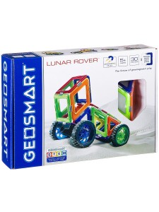 Магнитный конструктор BONDIBON Магнитный конструктор GEOSMART/, Луноход 4 колеса (ВВ2315)