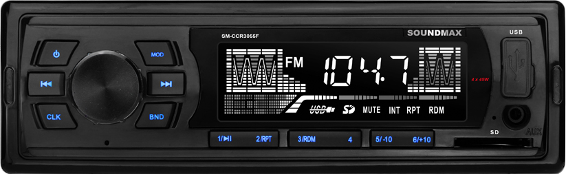 Автомагнитола Soundmax SM-CCR3055F (SM-CCR3055F(ЧЕРНЫЙ)\B)