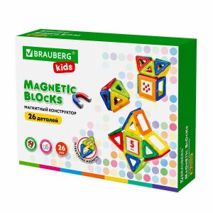 Конструктор BRAUBERG Magnetic Blocks-26