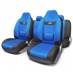 Чехол на сиденье Autoprofi Com-1105h bk/bl (М) (COM-1105H BK/BL)