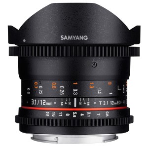 Объектив Samyang 12mm T3.1 VDSLR ED AS NCS Fish-eye Canon