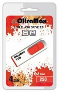 USB Flash Drive OltraMax OM-4GB-250-Red