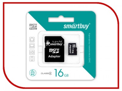 Карта памяти Smartbuy SB16GBSDCL10-01