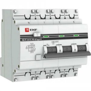 Дифференциальный автомат EKF PROxima АД-32 (DA32-50-30-4P-a-pro)