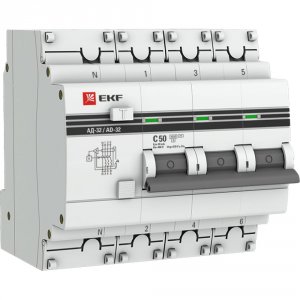 Дифференциальный автомат EKF АД-32 PROxima (DA32-50-30-4P-pro)