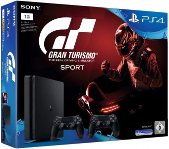 Игровая приставка Sony PlayStation 4 Slim 1TB + Gran Turismo Sport (черный) (PS719907367)